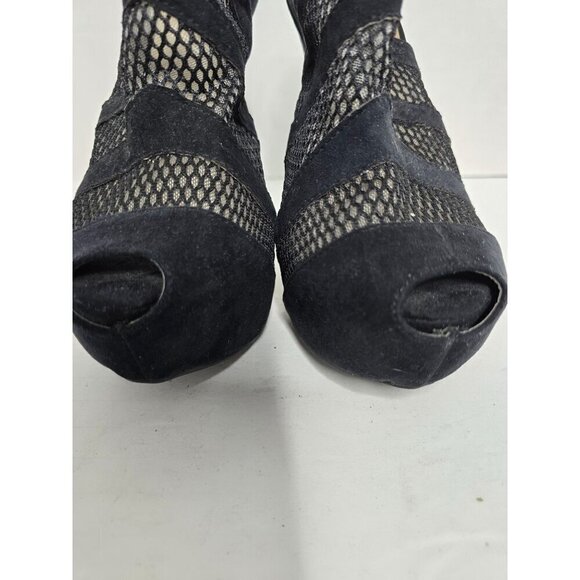 Black Strappy Super High Sexy Stiletto Heels - Picture 4 of 10